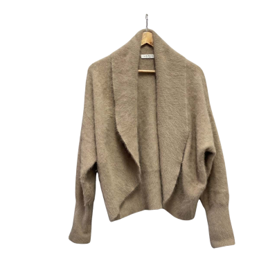 Lania Womens  Size XL Angora-blend Cardigan Beige 