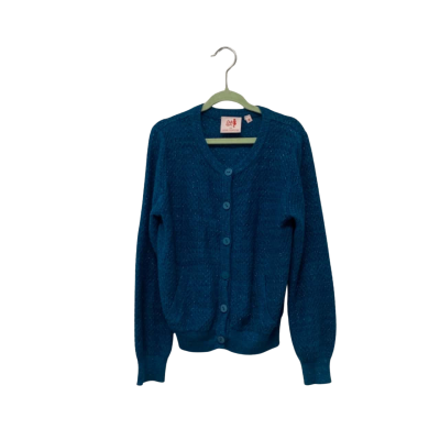 Little Leona Edmison Kids  Size 8 teal cardigan
