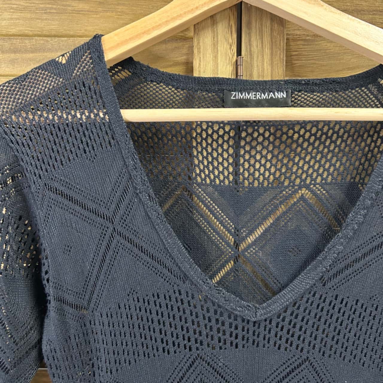 Zimmermann Black Crochet Dress Size 3(s)