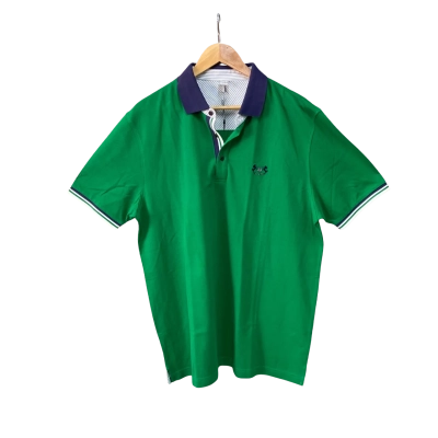 Marceleofino Mens  Size 54 Short Sleeve Shirt Green 