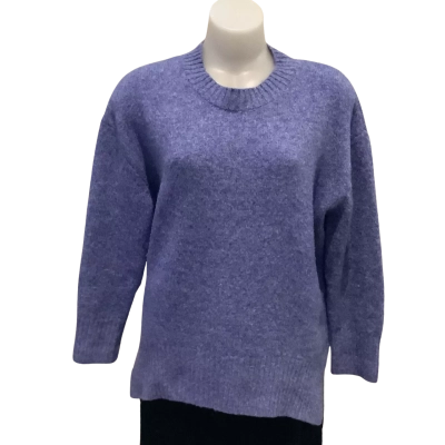 Worthier.  Crew Neck Jumper.  Azure Blue.  Size S /M