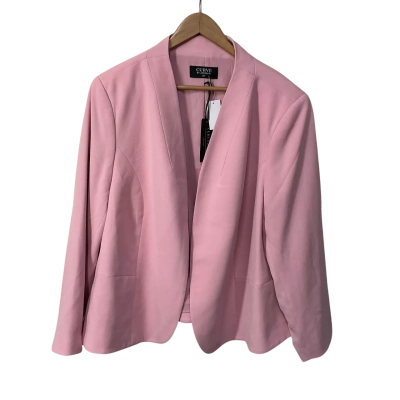 Curve by Jacqui-E Womens Size 22+ Pale Pink Open Jacket (new)