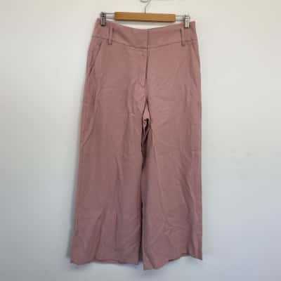 Veronika Maine Dusty Pink Wide Leg Pants  Size 10 