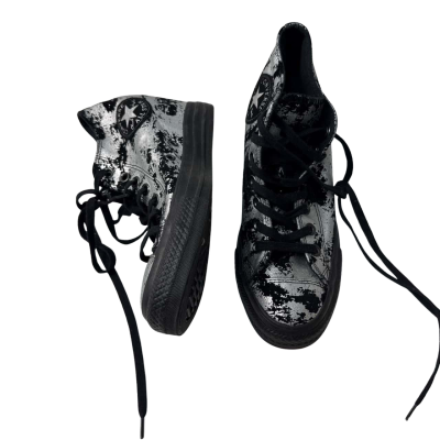 Converse  Size 40.5 Trainers Black  / Silver boots