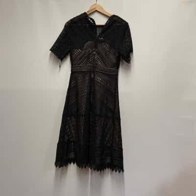 Debut Womens  Size 10 Strapless Dress Black  