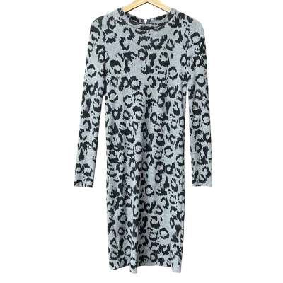 Country Road Womens Size S Grey Leopard Print Dress 