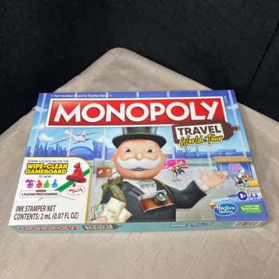 Monopoly Travel World Tour board game by Hasbro Gaming