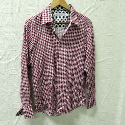 John Lennon Fish Print Shirt VGUC 