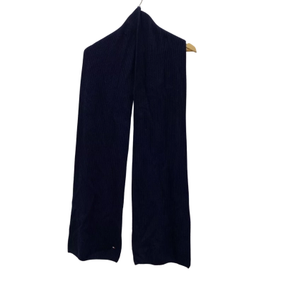Tommy Hilfiger Mens Cotton Knit Scarf Navy Blue 