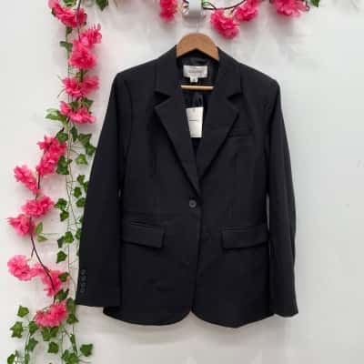 Glassons Womens Blazer Size 10 Black  