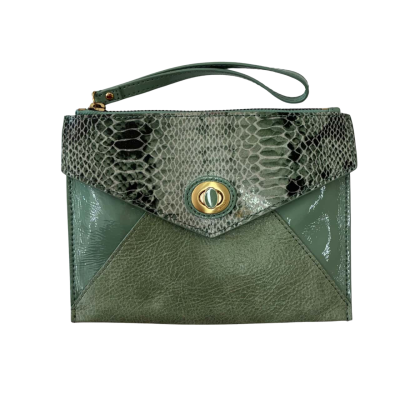 Mimco Womens Clutch Animal print / Green 