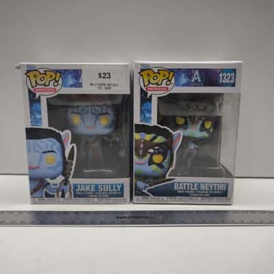 Lot 6 Mixed Funko Pop Vinyl Figures Avatar Space Jam Umbrella Academy