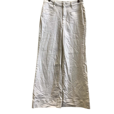 Witchery Womens  Size 10 High Rise Wide Leg Jeans White