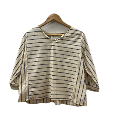 Rope Picnic Womens Top Size 38 Cream /  Navy Blue/ Striped