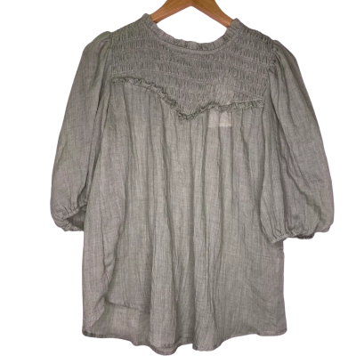 Iris Maxi Womens  Size 8 3/4 Sleeve Top Green 