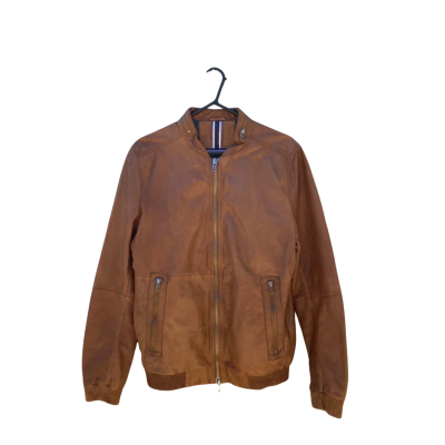 Mens Tommy Hilfiger Size 50 Bomber Jacket Brown 