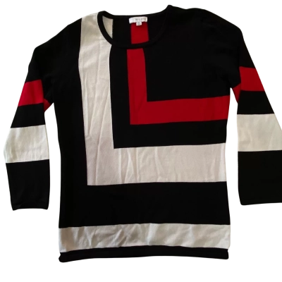 W-Lane Womens  Size XS Black / Red / White Top