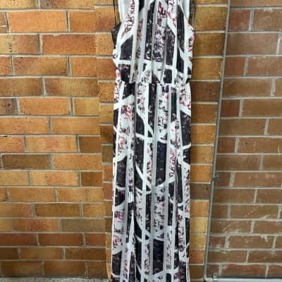 Womens T By Bettina Liano  Size 12 Maxi Dress Floral 
