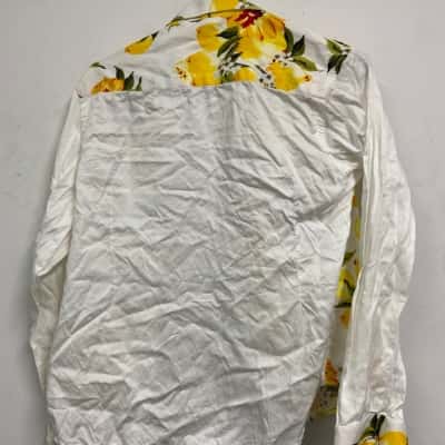 Size L Long Sleeve Lemon Flowers Shirt