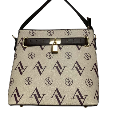 Adrienne Vittadini Women's Handbag Brown / Cream 