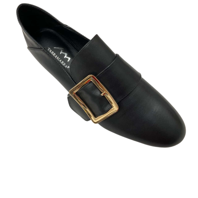Tarramarra - Black Leather Slip-on Pumps