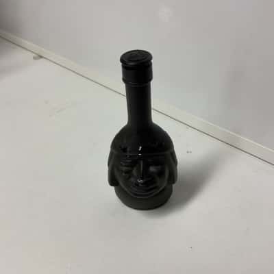 Inca Pisco vintage black embossed miniature bottle empty
