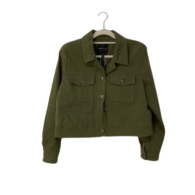 Forever New Womens  Size 14 Cropped Jacket Khaki RRP 149