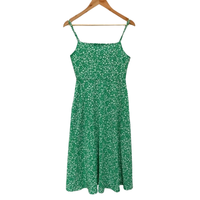 Sportsgirl Green Floral Cut & Sew Midi Dress Size XS