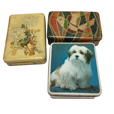 3 x Collector tins 