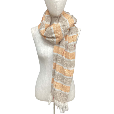  NEW Rare Rabbit Scarf Brown / Grey 
