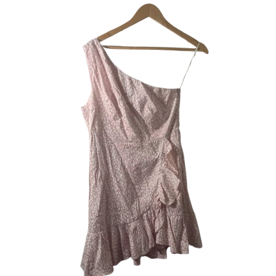 Style State Womens  Size 10 Midi Dress Animal print / Pink  / White 