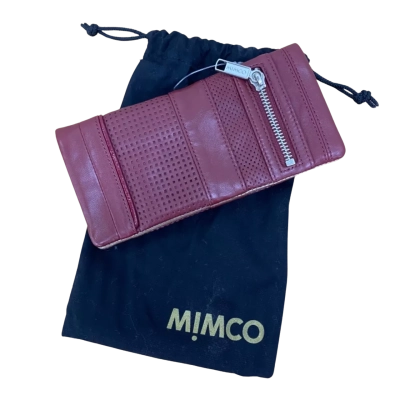 Mimco Womens Wallet In Pomegranate.