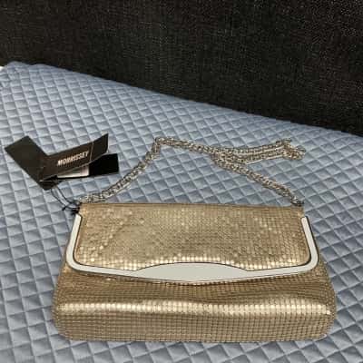  Gorgeous Morrissey Champagne Mesh Clutch