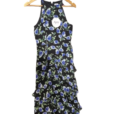  Womens  Size 8 Cocktail Dress Black  / Green / Navy Blue 