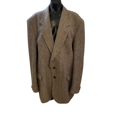  Peter Wain tailored Men Size L Tweed Blazer Beige / Black  / Brown 