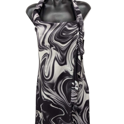 Wayne Cooper Womens Size 12 Sleeveless Dress Black/Grey