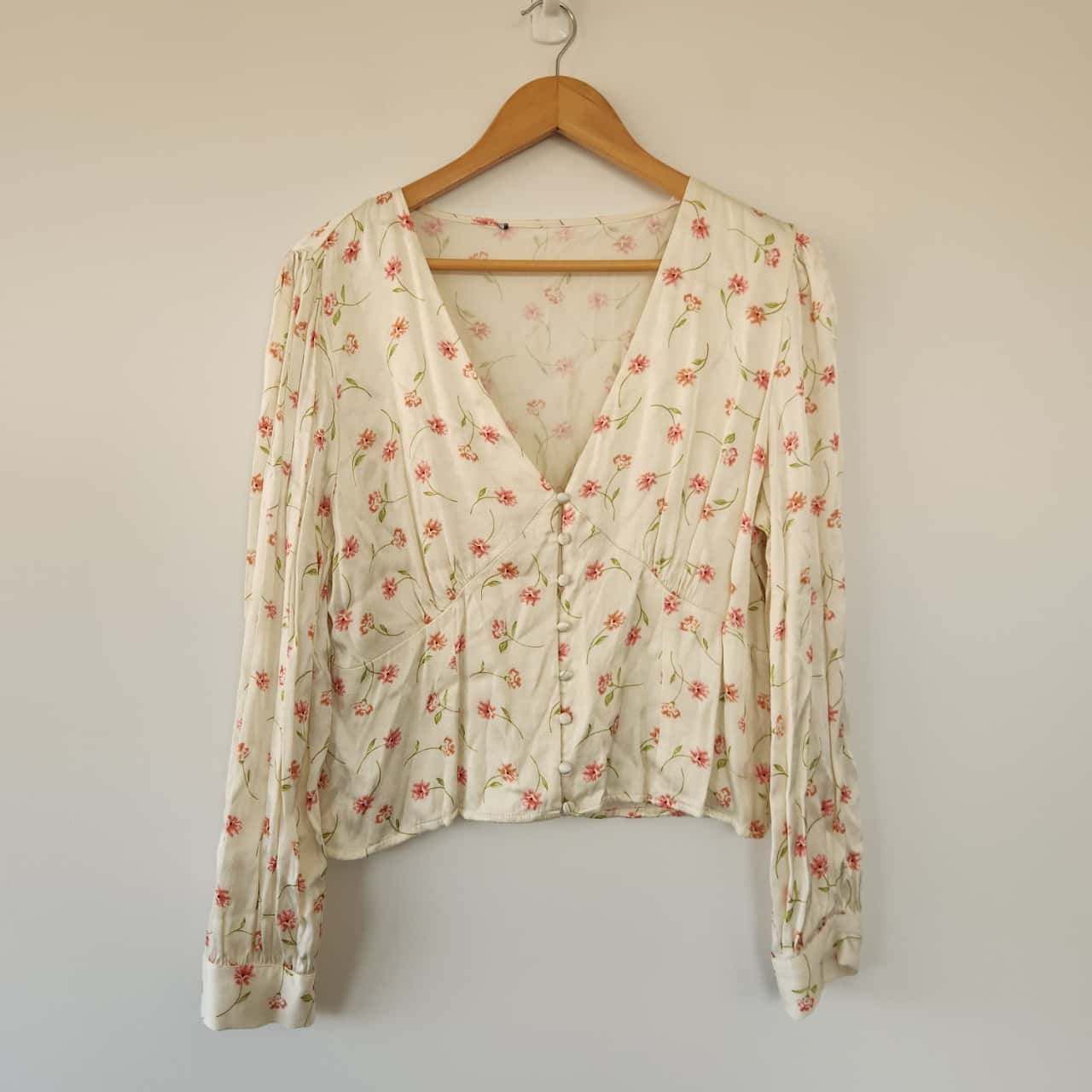 Haut Chemisier H&M Couleur Crème Taille 14 - Très Bon état, Légèrement Porté