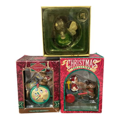 VINTAGE Bundle of 3 Christmas Ornaments