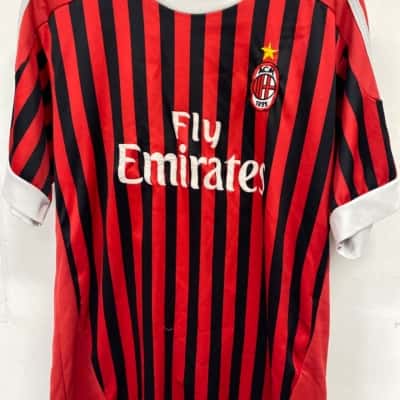 AC Milan  Mens  Size L Jersey Black  / Red 