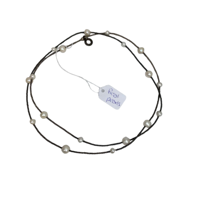 Womens Real Pearl 42cm Necklace 