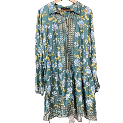 BNWT Sportsgirl Womens Size 18 Blue/Teal Floral Dress 