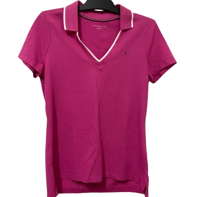 Tommy Hilfiger Womens  Size M Polo Shirt Pink  