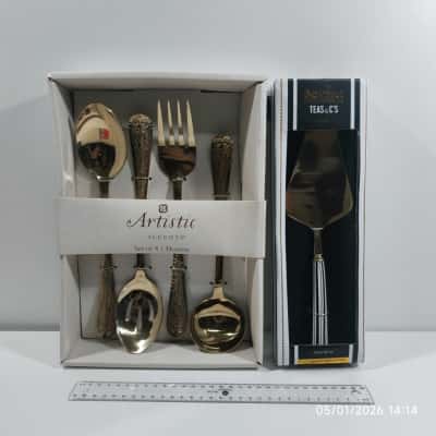 Golden Utensils Bundle PreOwned As New 