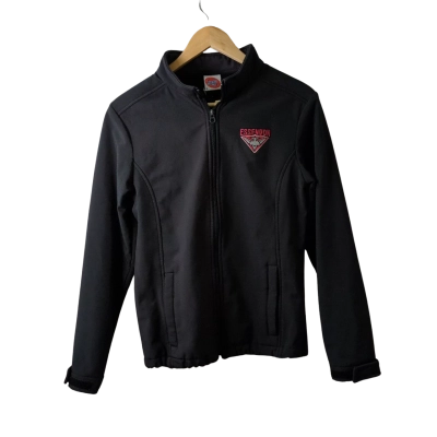 AFL Kids Black Essendon Jacket - Size 8
