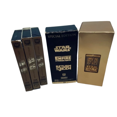 Star Wars Trilogy VHS collection 1977,80,83.