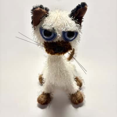 Twisted Whiskers Siamese Cat Plush Toy