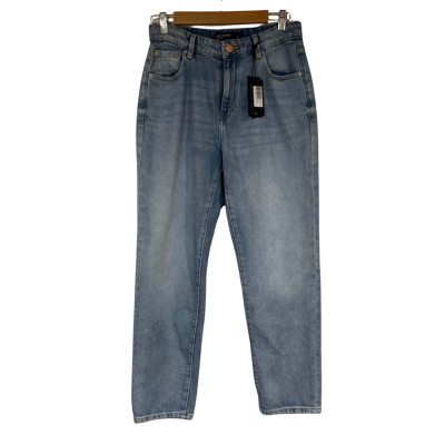 Decjuba Womens  High Rise Crop Jeans 