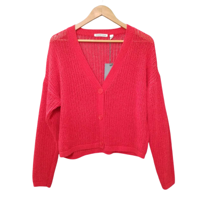 Country Road Women's  Size S Red Knit Cardigan 