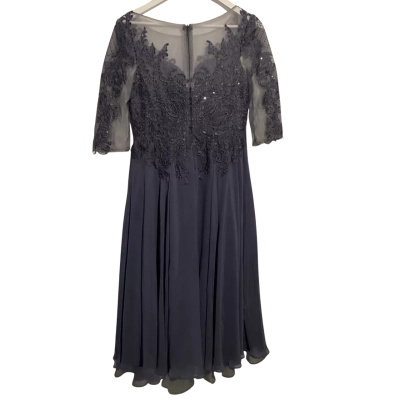  Womens  Size S Cocktail Dress Steel Blue / Grey