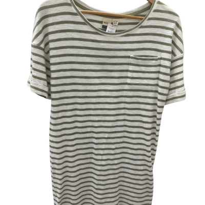 Roxy Womens  Size XS Short Sleeve Dress  Green / White 